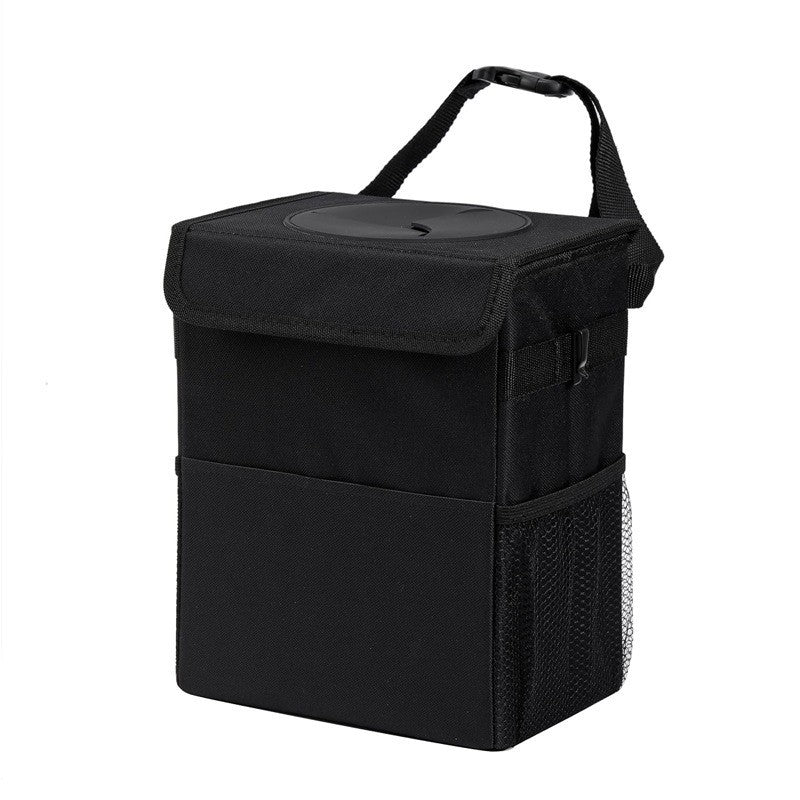 Cross-border waterproof folding chair back trash can for cars